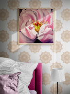 Discover "The Heart," a serene and elegant floral artwork by Australian artist Maggie Deall. Perfect for adding a touch of tranquility to any space, this piece is float framed in oak. Enhance your collection with this exquisite expression of nature's grace.