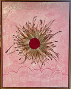 Discover new mixed media works by Gomeroi artist Debbie Wood—woven raffia, emu feathers, and paint unite in stunning cultural storytelling.