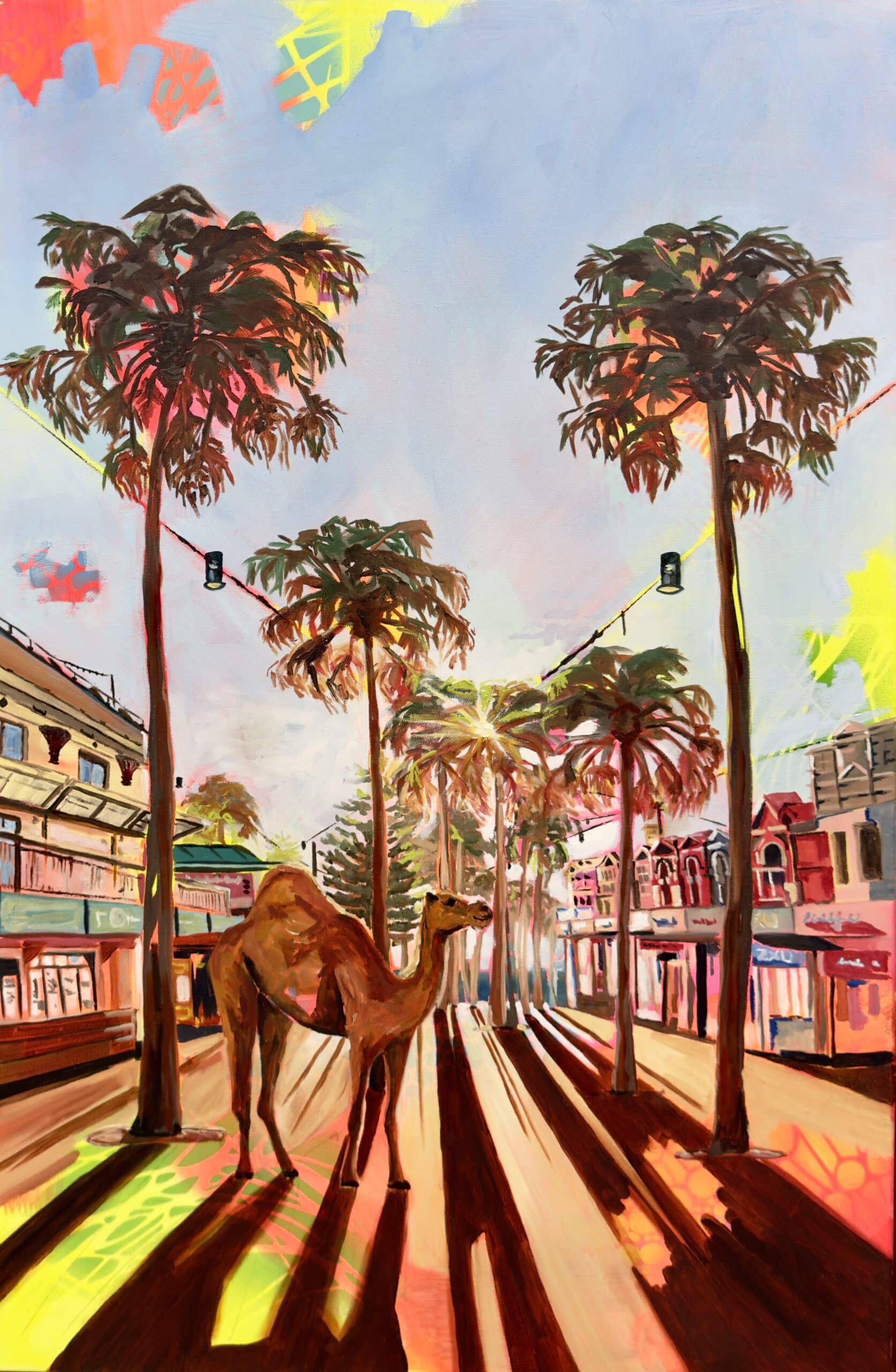 Maggie Deall’s Out of Time, Out of Place explores memory and belonging through vivid, surreal scenes where animals embody feelings of being slightly out of place.