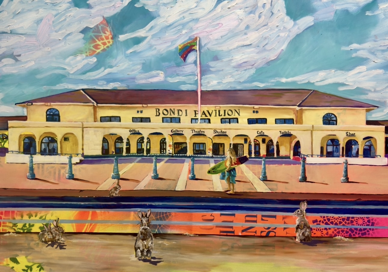 Maggie Deall’s Out of Time, Out of Place explores memory and belonging through vivid, surreal scenes where animals embody feelings of being slightly out of place.