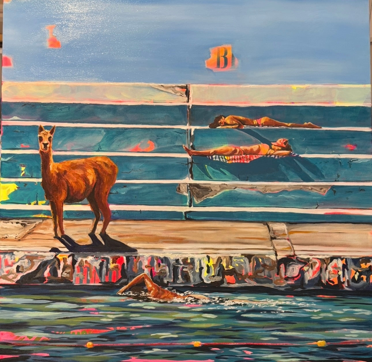 Maggie Deall’s Out of Time, Out of Place explores memory and belonging through vivid, surreal scenes where animals embody feelings of being slightly out of place.