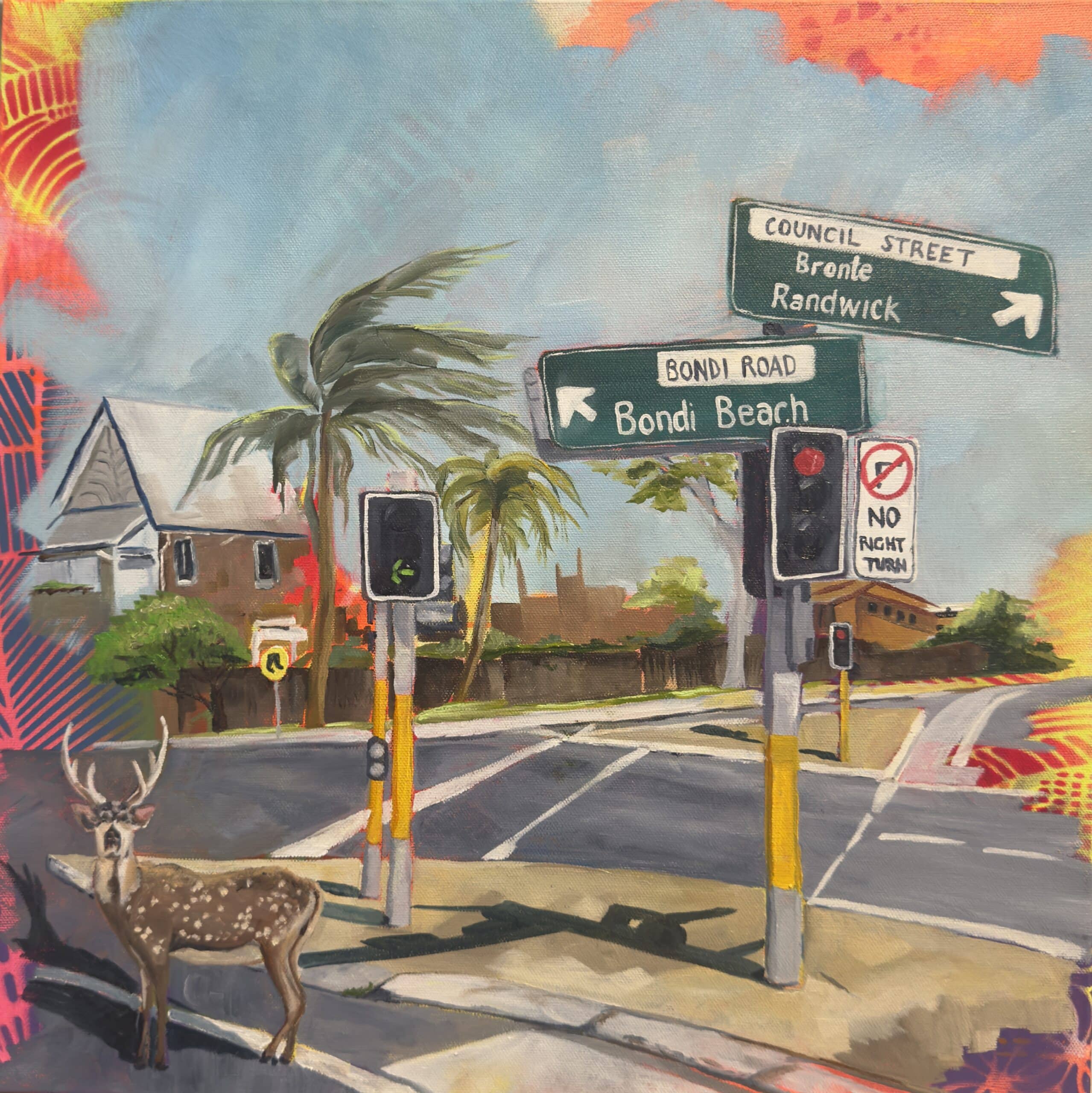 Maggie Deall’s collection explores memory and belonging through vivid, surreal scenes where animals embody feelings of being slightly out of place.