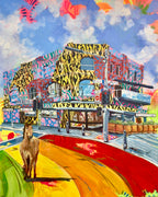 Maggie Deall’s Out of Time, Out of Place explores memory and belonging through vivid, surreal scenes where animals embody feelings of being slightly out of place.