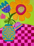 Discover Lindy Farley’s Hothouse Flowers collection—vibrant mixed media florals bursting with colour, energy, and joy. Australian art at its finest.