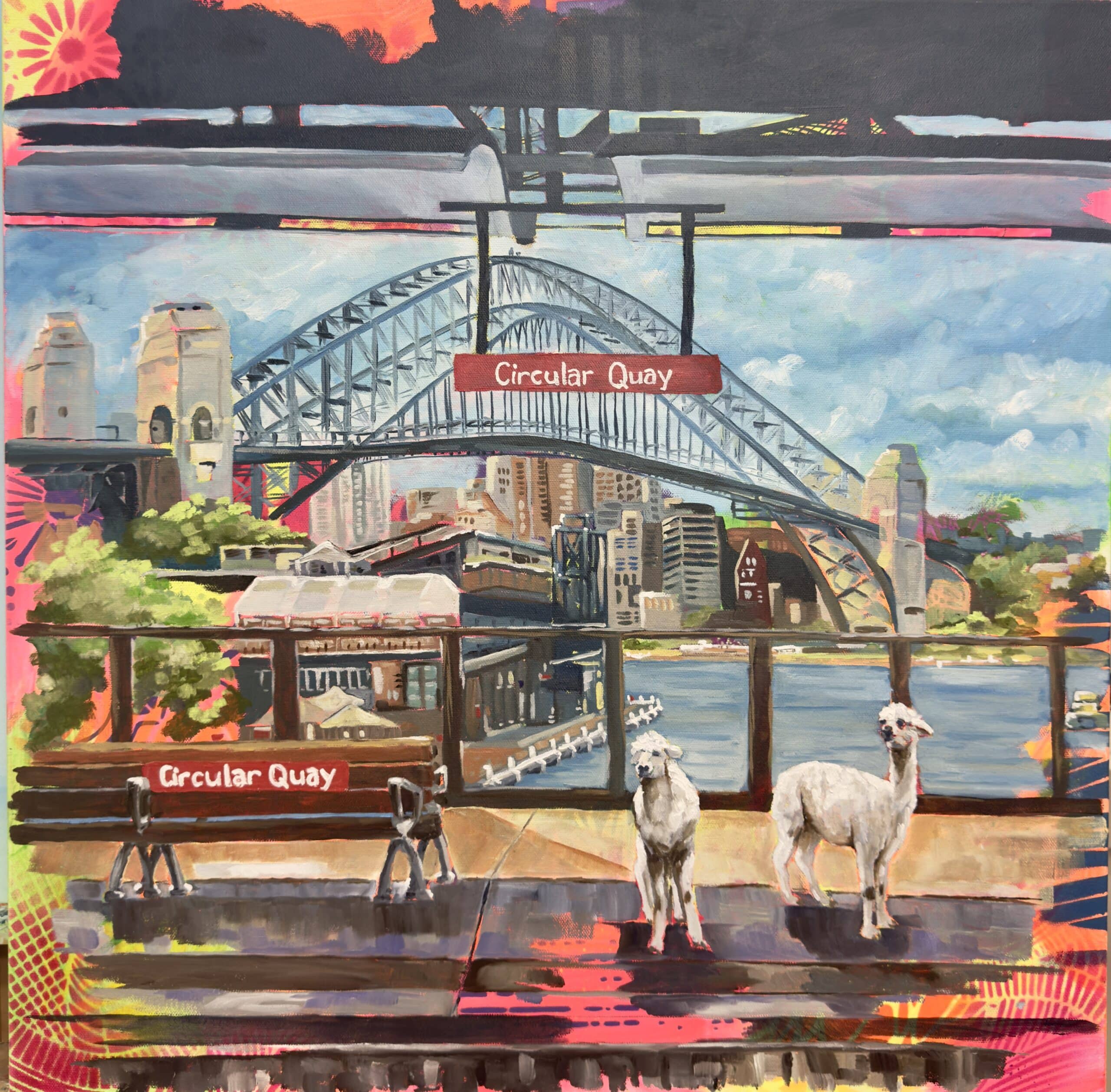 Maggie Deall’s Out of Time, Out of Place explores memory and belonging through vivid, surreal scenes where animals embody feelings of being slightly out of place.