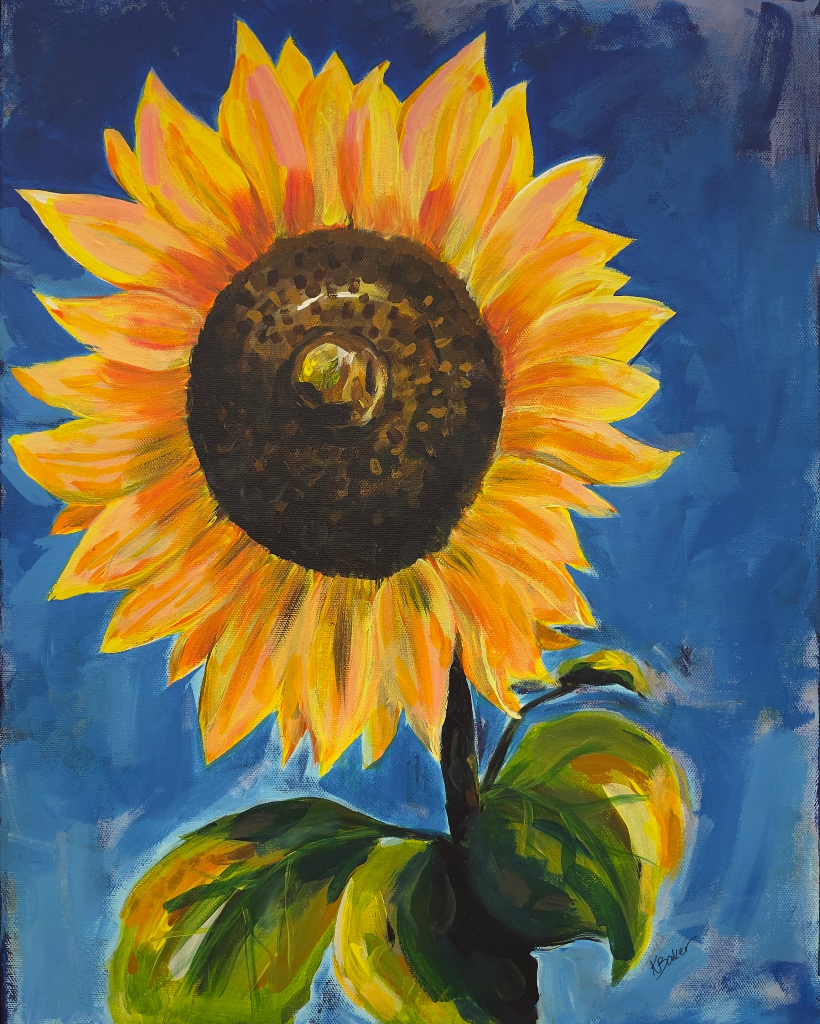 Sunflower — Original Artwork by Kim Baker