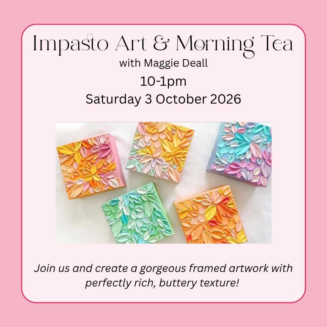 Floral Impasto Art Workshop & Morning Tea | Art Workshop Wagga Wagga