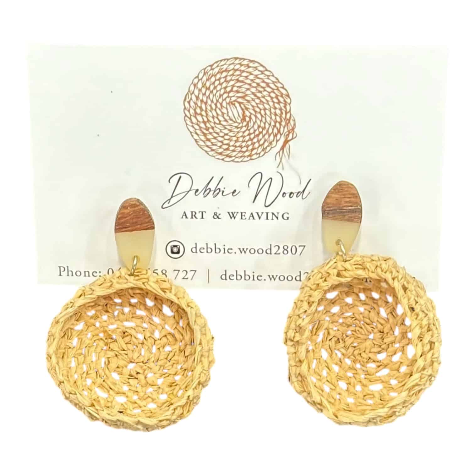 Bright Blossom Handwoven Earrings