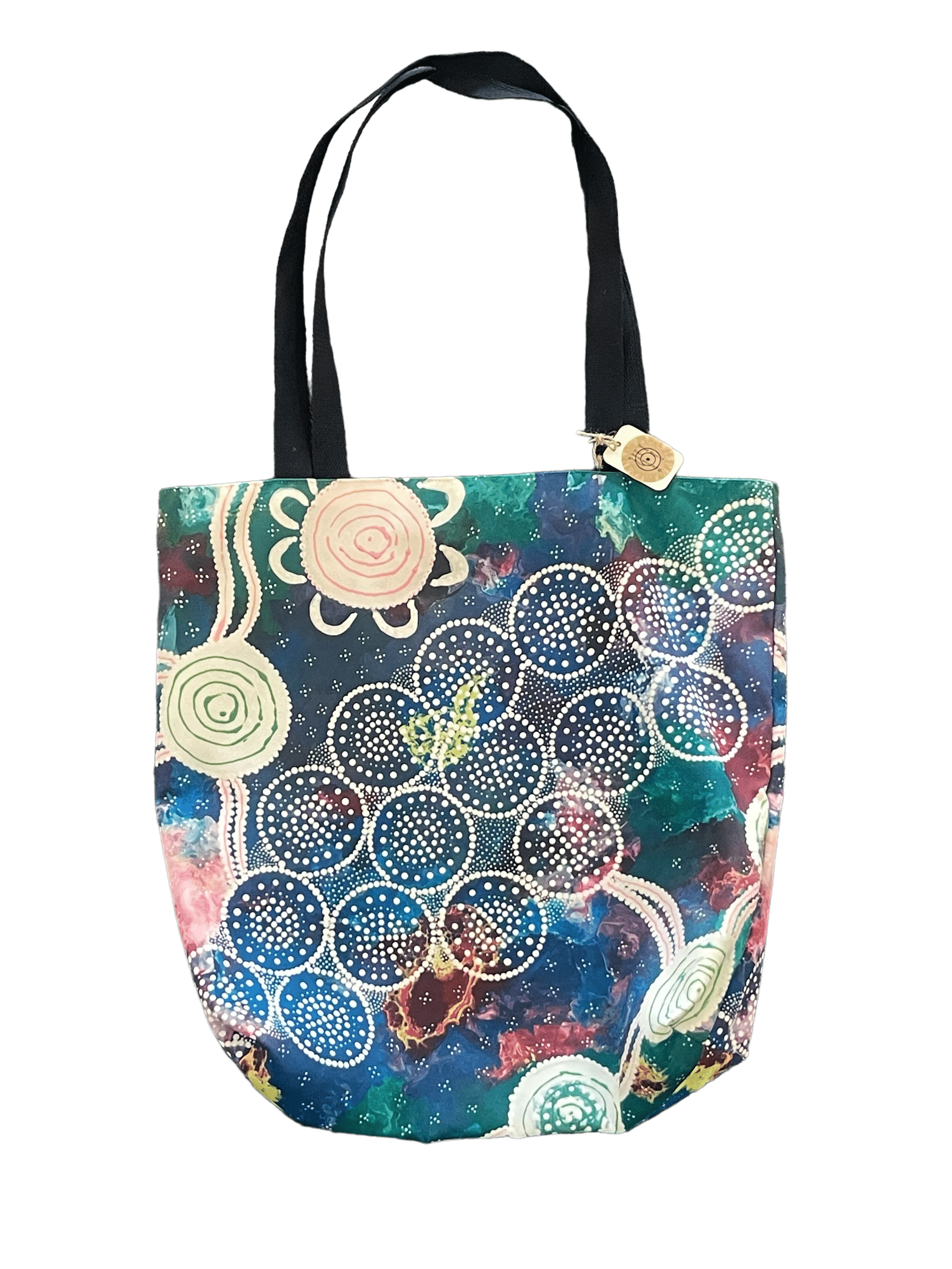 Debbie Wood Tote Bag - Walking on Country - Large