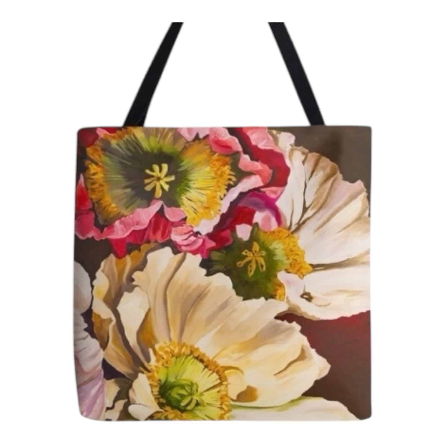 Peony Dream Tote Bag by Maggie Deall is a sophisticated floral design on a durable tote. Perfect for elegant, everyday use.