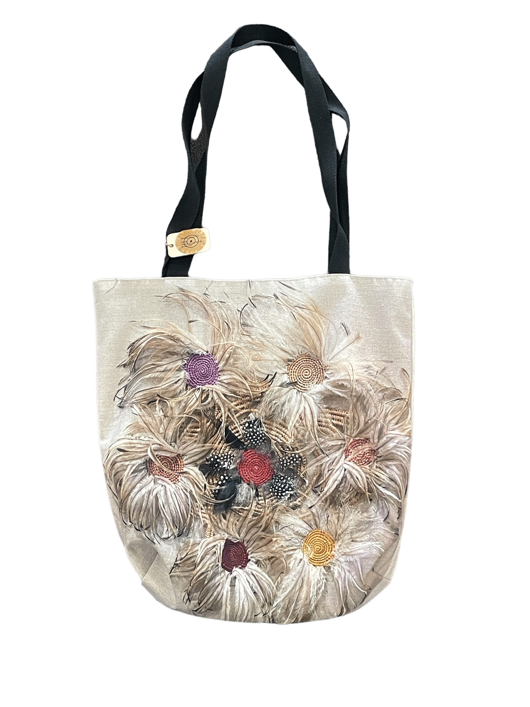 Debbie Wood Tote Bag - Spirals of Life Weave - Medium