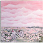 Discover Home by Rebecca Hutchinson—soft pink skies, rural life, and serene Australian landscapes debuting at the Sydney Affordable Art Fair.