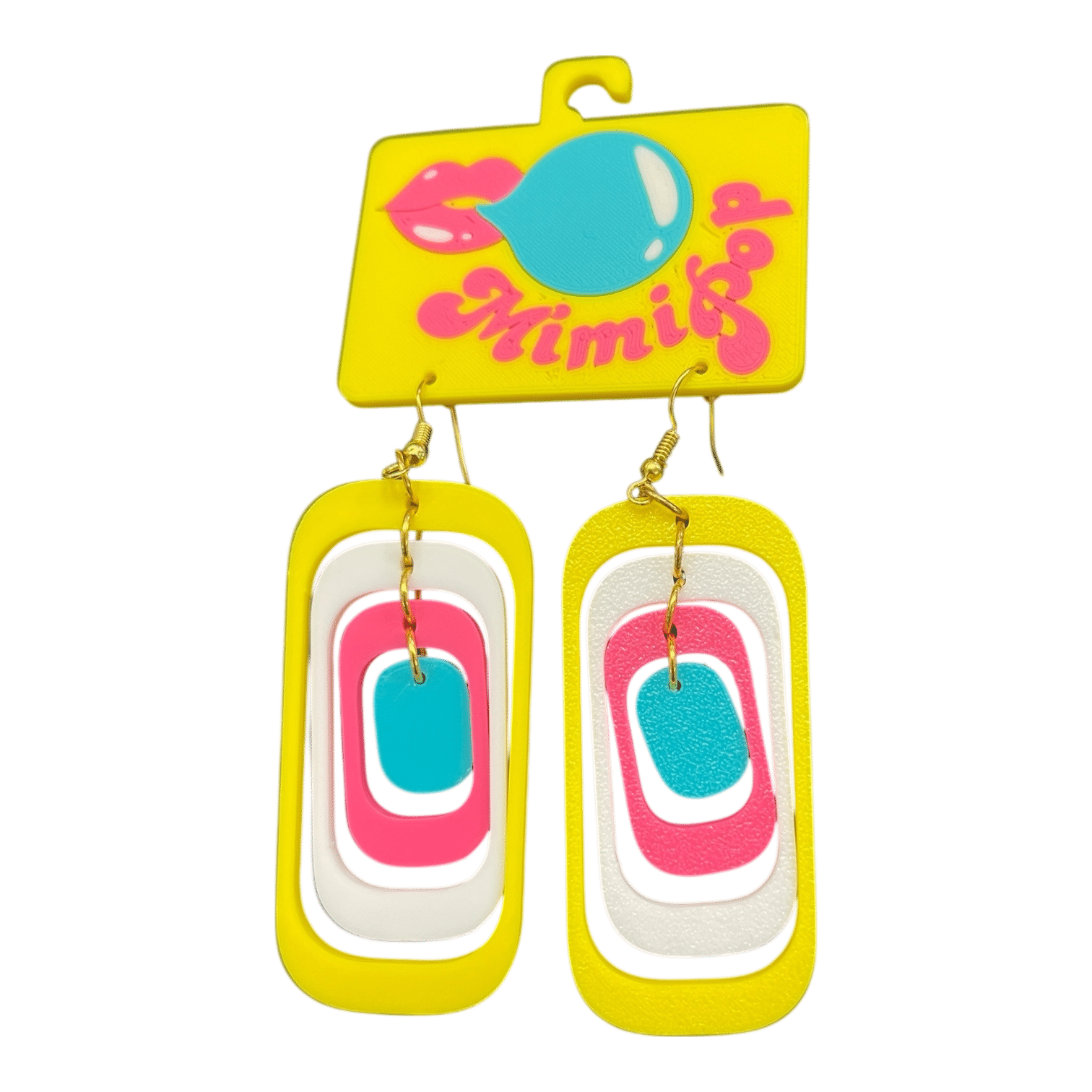 Turn up the fun with Mimipop’s 3D printed earring collection! Bright, bold, and lightweight statement pieces that bring colour and joy to every outfit.