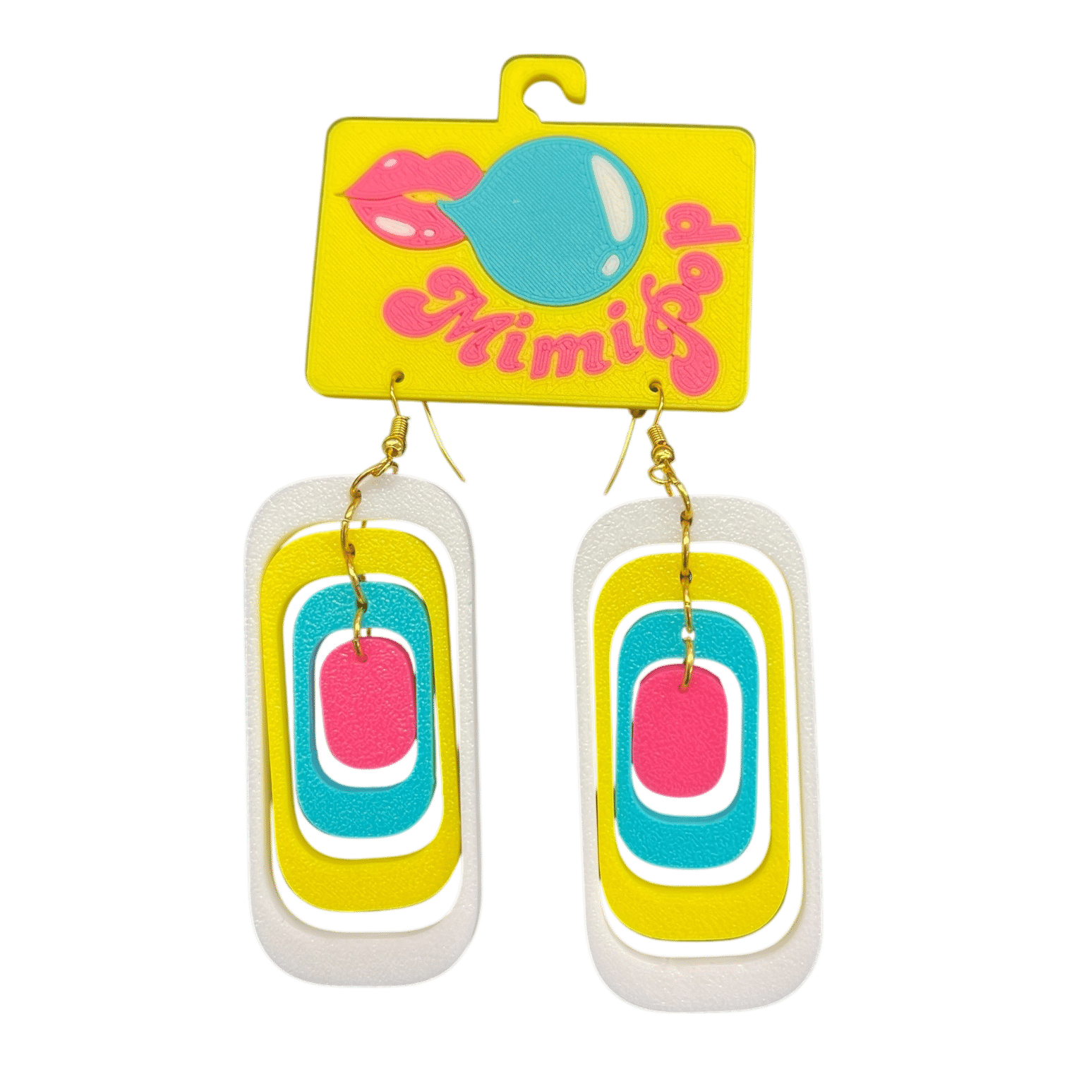 Turn up the fun with Mimipop’s 3D printed earring collection! Bright, bold, and lightweight statement pieces that bring colour and joy to every outfit.