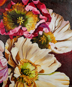Peony Dream Clock