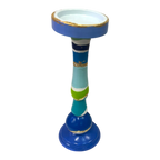 Blue Skies Stripe Candlestick
