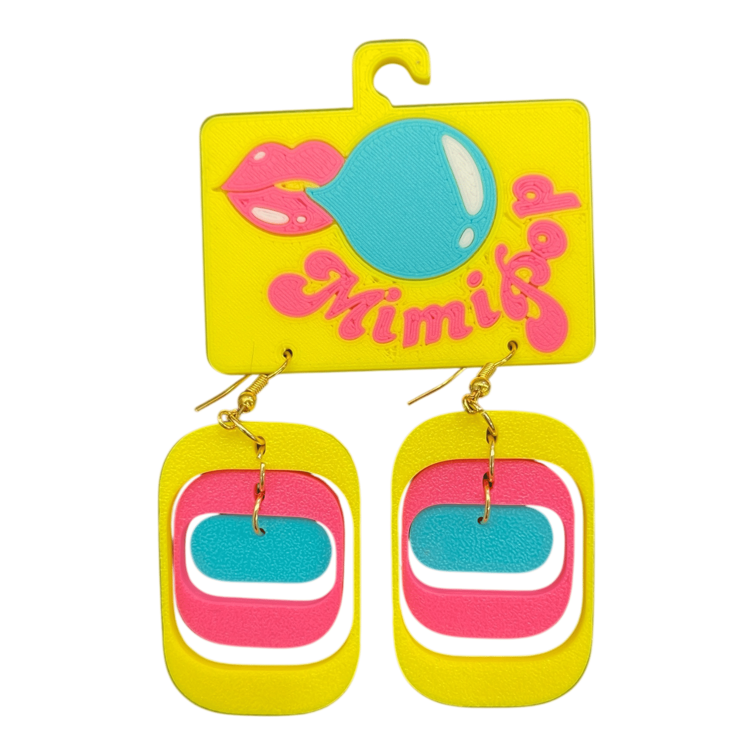 Turn up the fun with Mimipop’s 3D printed earring collection! Bright, bold, and lightweight statement pieces that bring colour and joy to every outfit.
