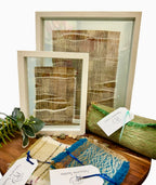Bushland Serenity Textile Art | Alpaca & Silk by Australian artist Fiona Durman