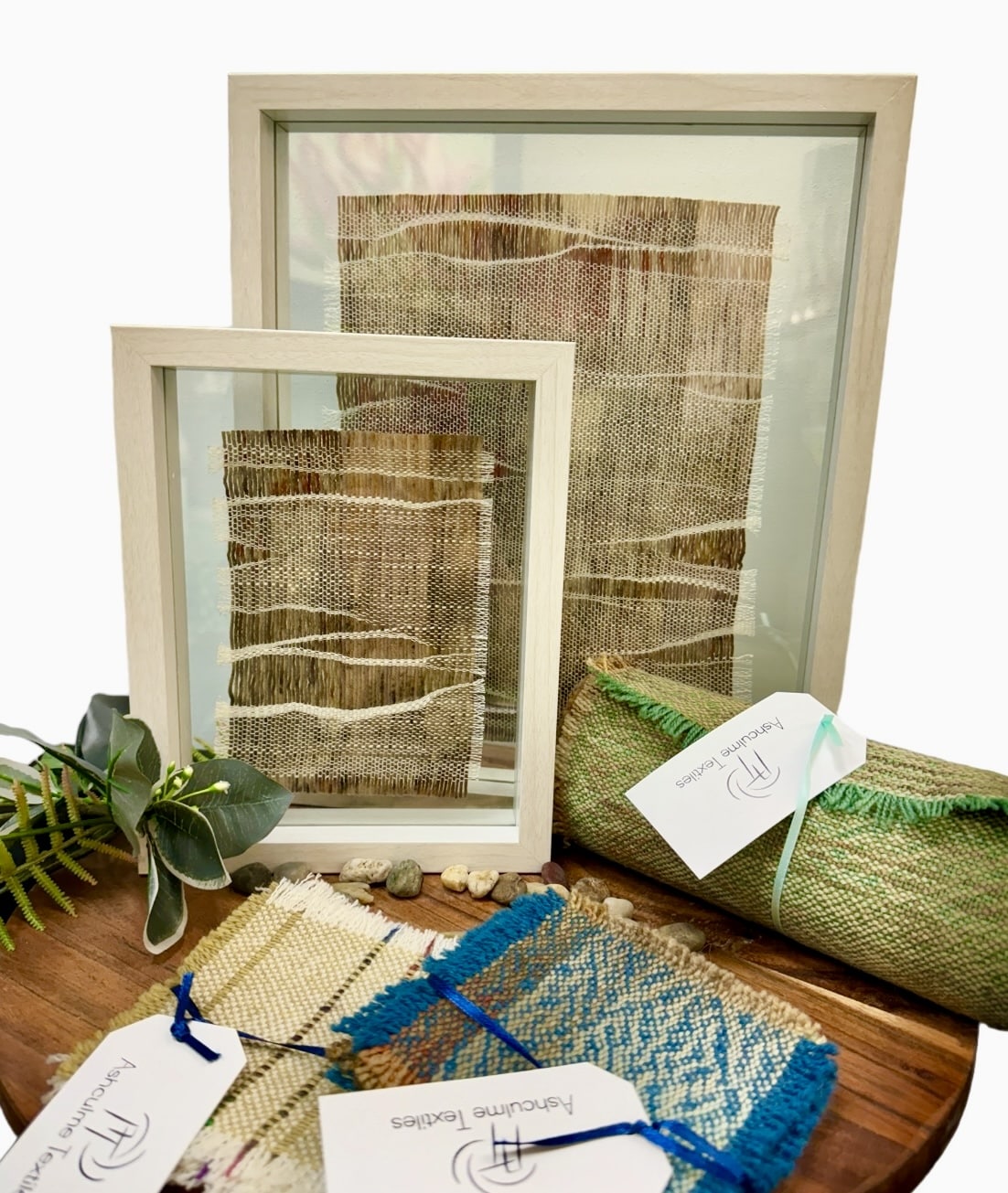 Bushland Serenity Textile Art | Alpaca & Silk by Australian artist Fiona Durman