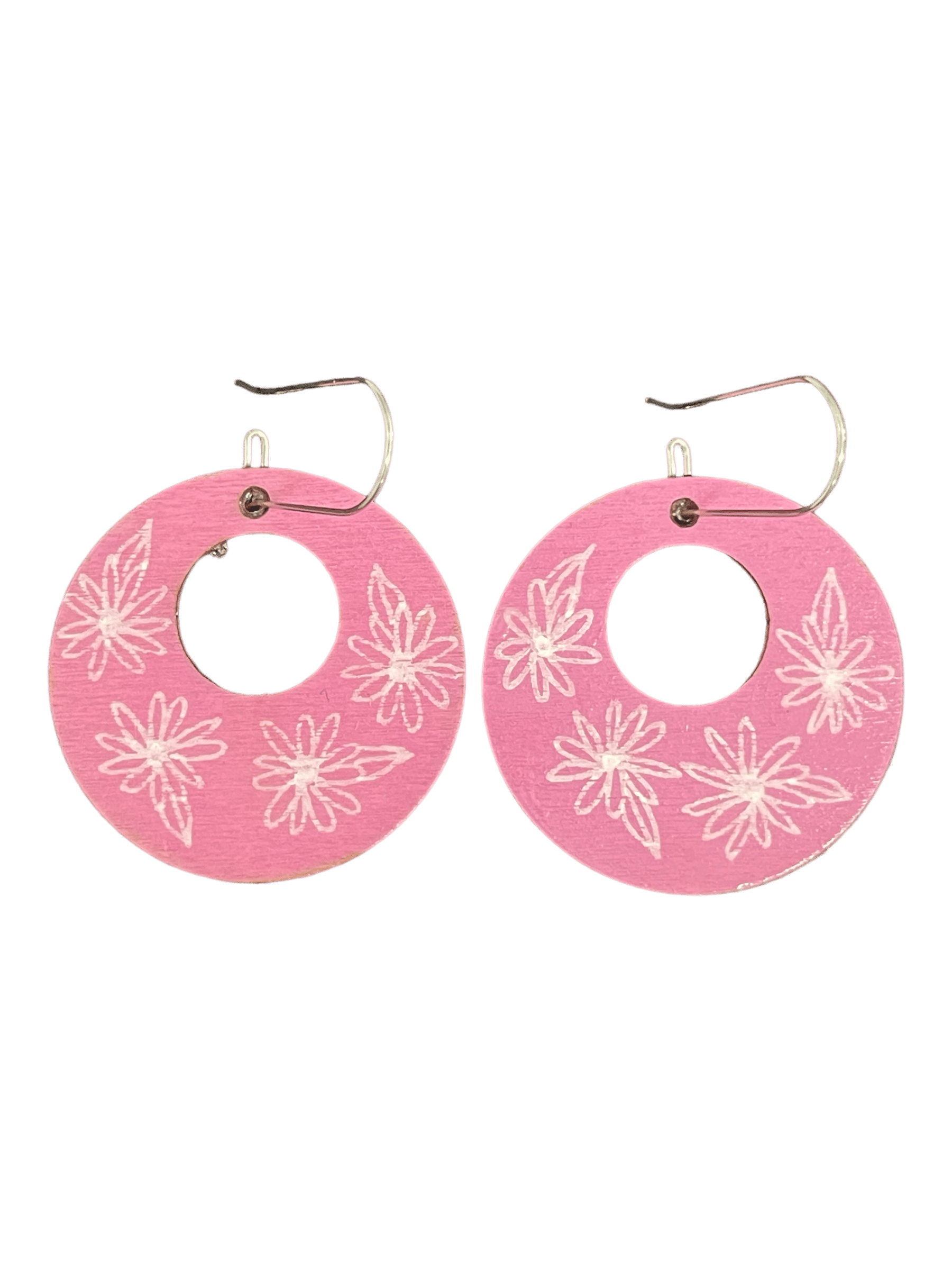 Super cute, hand painted earrings by Australian artist Dinah Lindon featuring her recognisable, Australian bush inspired palette. Light on the ears, hand painted wood with stainless hooks.