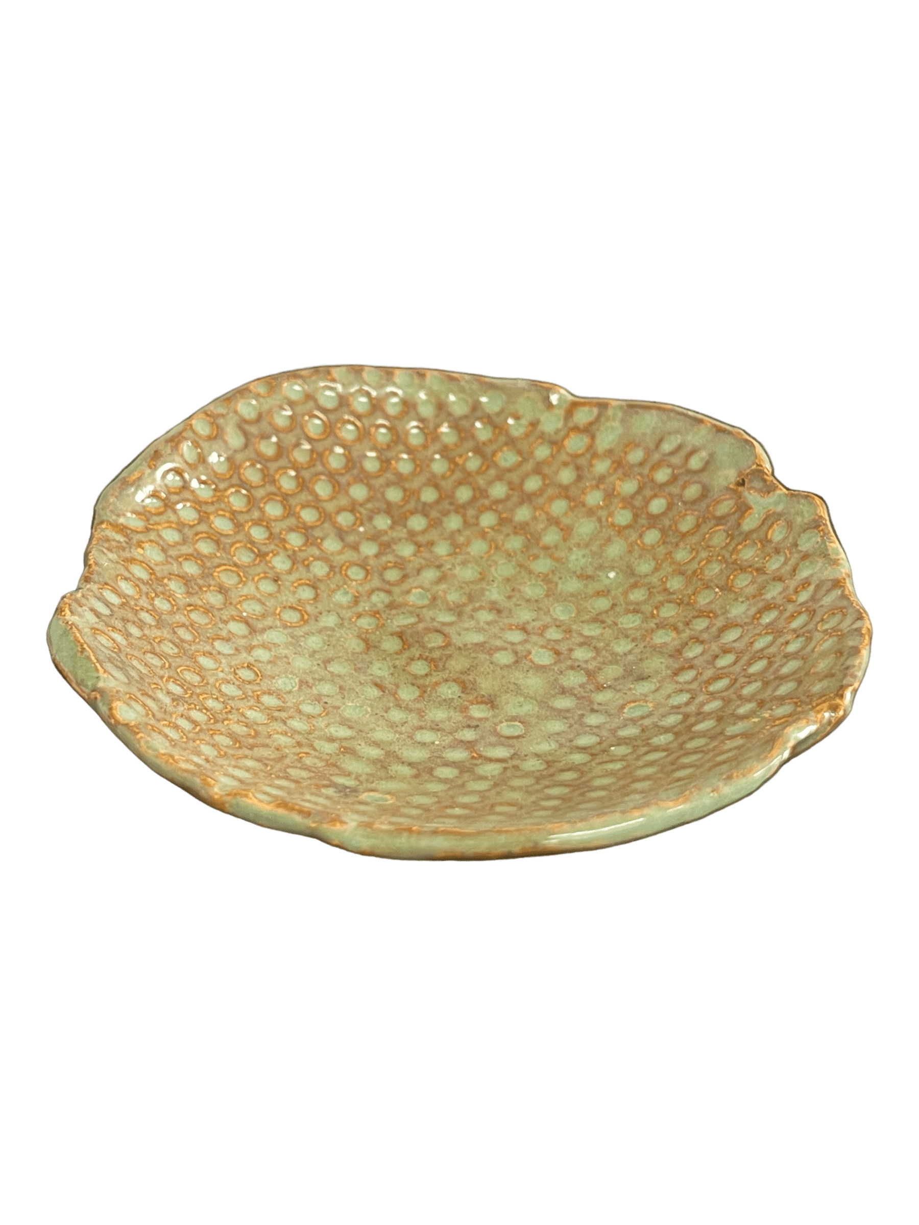 Green Dot Trinket Dish - Small