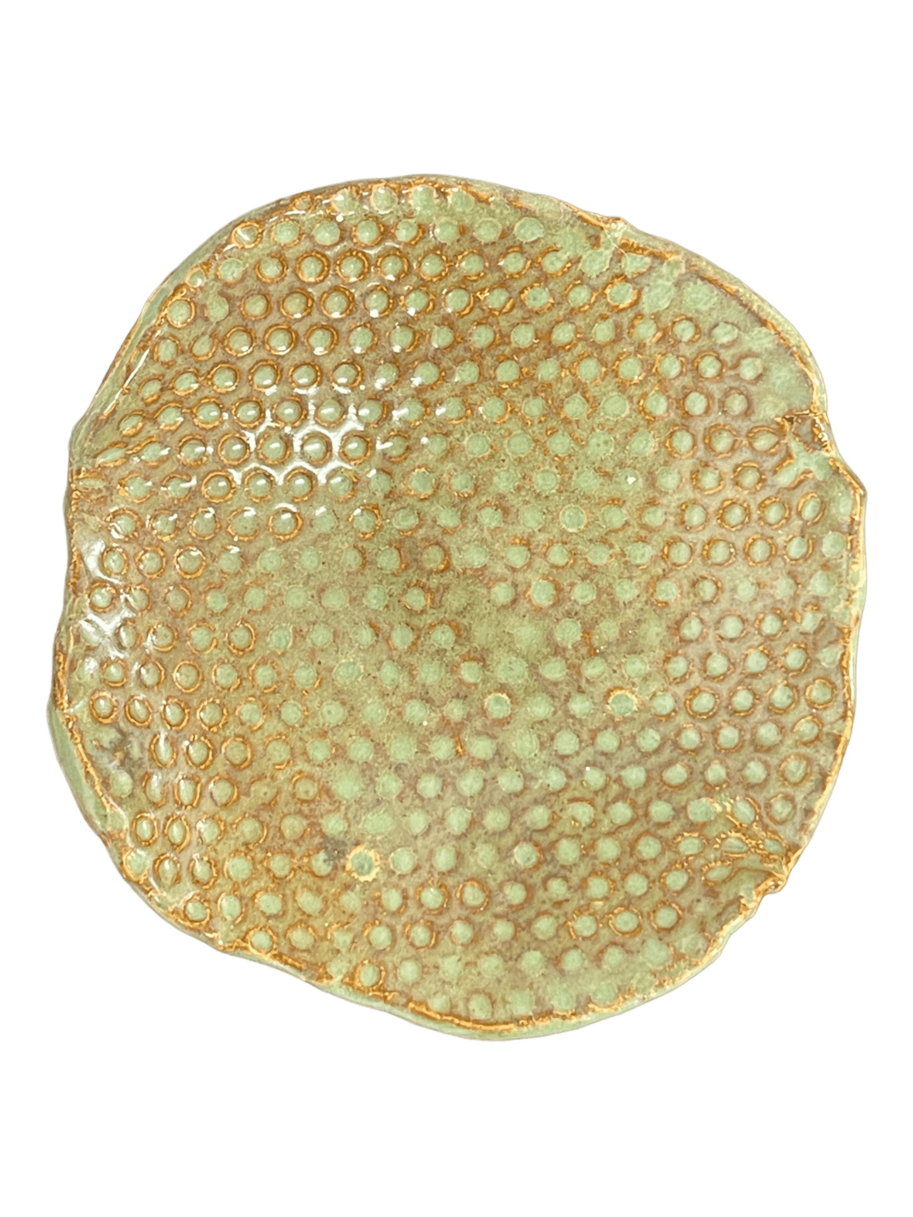 Green Dot Trinket Dish - Small