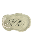 This sweet little soap dish is perfect for adding a pop of green to your vanity or guest bathroom. Handmade in Ganmain by Australian artist Jody Graham.