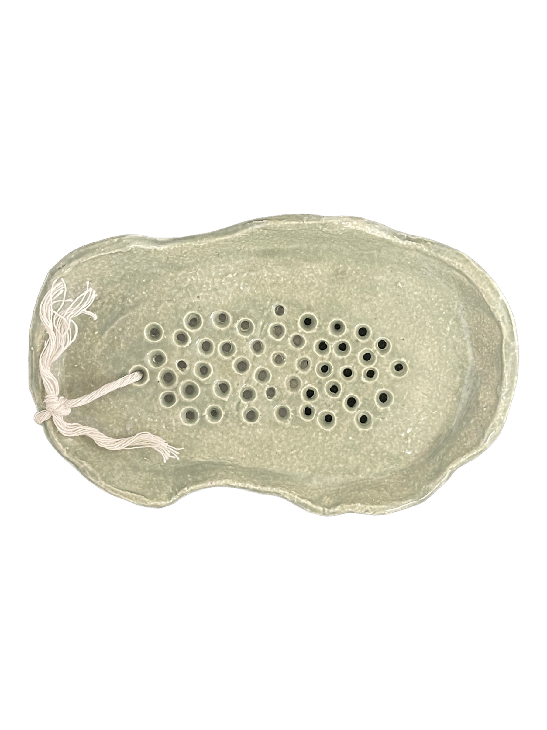 This sweet little soap dish is perfect for adding a pop of green to your vanity or guest bathroom. Handmade in Ganmain by Australian artist Jody Graham.