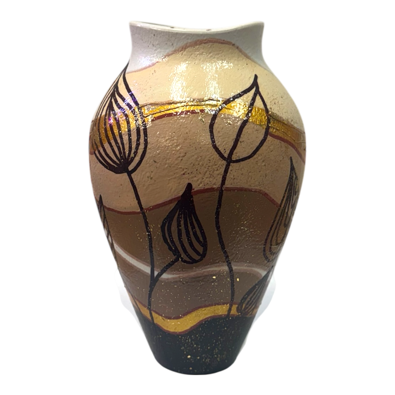 Quiet Gold Garden Vase