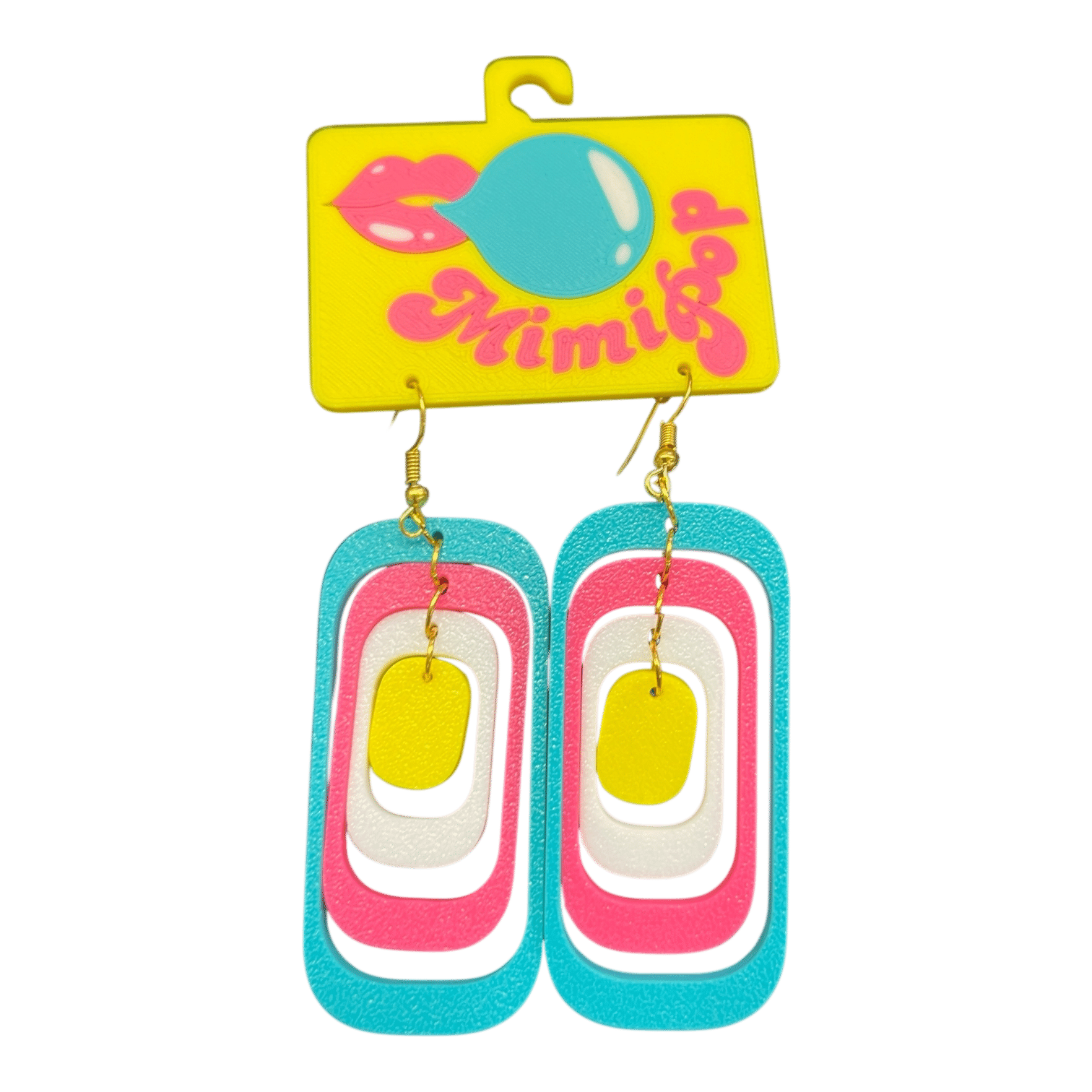 Turn up the fun with Mimipop’s 3D printed earring collection! Bright, bold, and lightweight statement pieces that bring colour and joy to every outfit.
