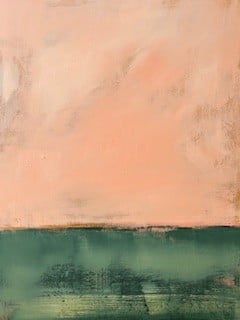 Renelle Harrison’s new works explore colour, horizon, and memory—abstract fields that balance stillness and depth with a quiet emotional resonance.