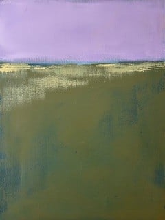 Renelle Harrison’s new works explore colour, horizon, and memory—abstract fields that balance stillness and depth with a quiet emotional resonance.