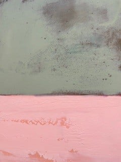 Renelle Harrison’s new works explore colour, horizon, and memory—abstract fields that balance stillness and depth with a quiet emotional resonance.