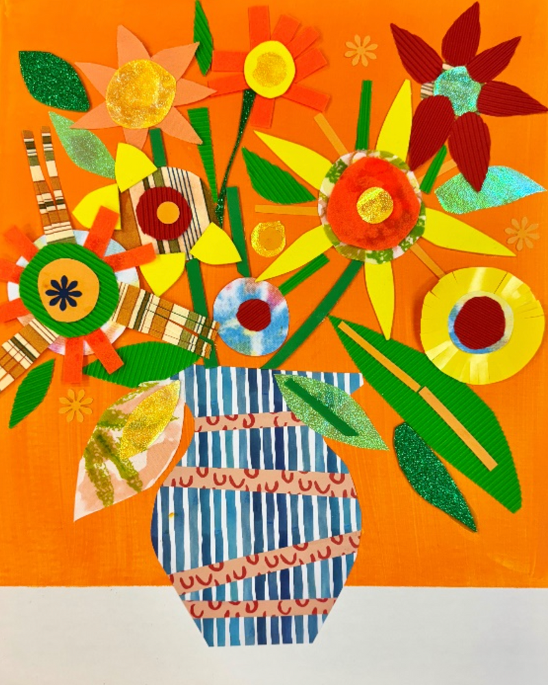 Van Gogh Sunflower Collage