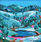 Rebecca Gornall’s vibrant new Riverina landscapes debut at the Sydney Affordable Art Fair—bold, colourful works that celebrate country life with warmth and joy.