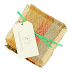 Vibrant Sunset Coaster Set | Alpaca & Silk by Australian artist Fiona Durman