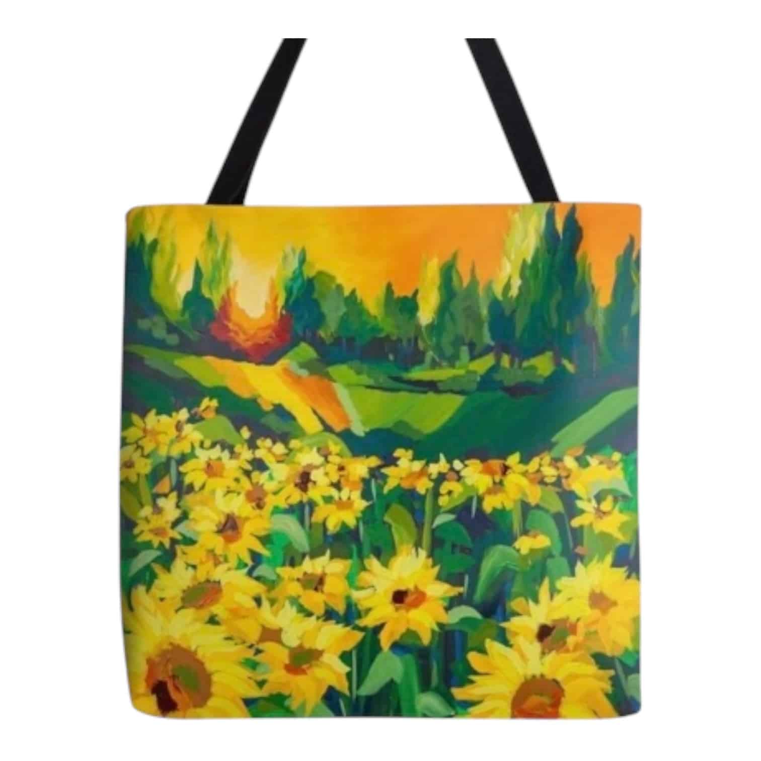 The Sunflowers Tote Bag by Maggie Deall brings vibrant floral art to your everyday. Durable, stylish, and perfect for all occasions.