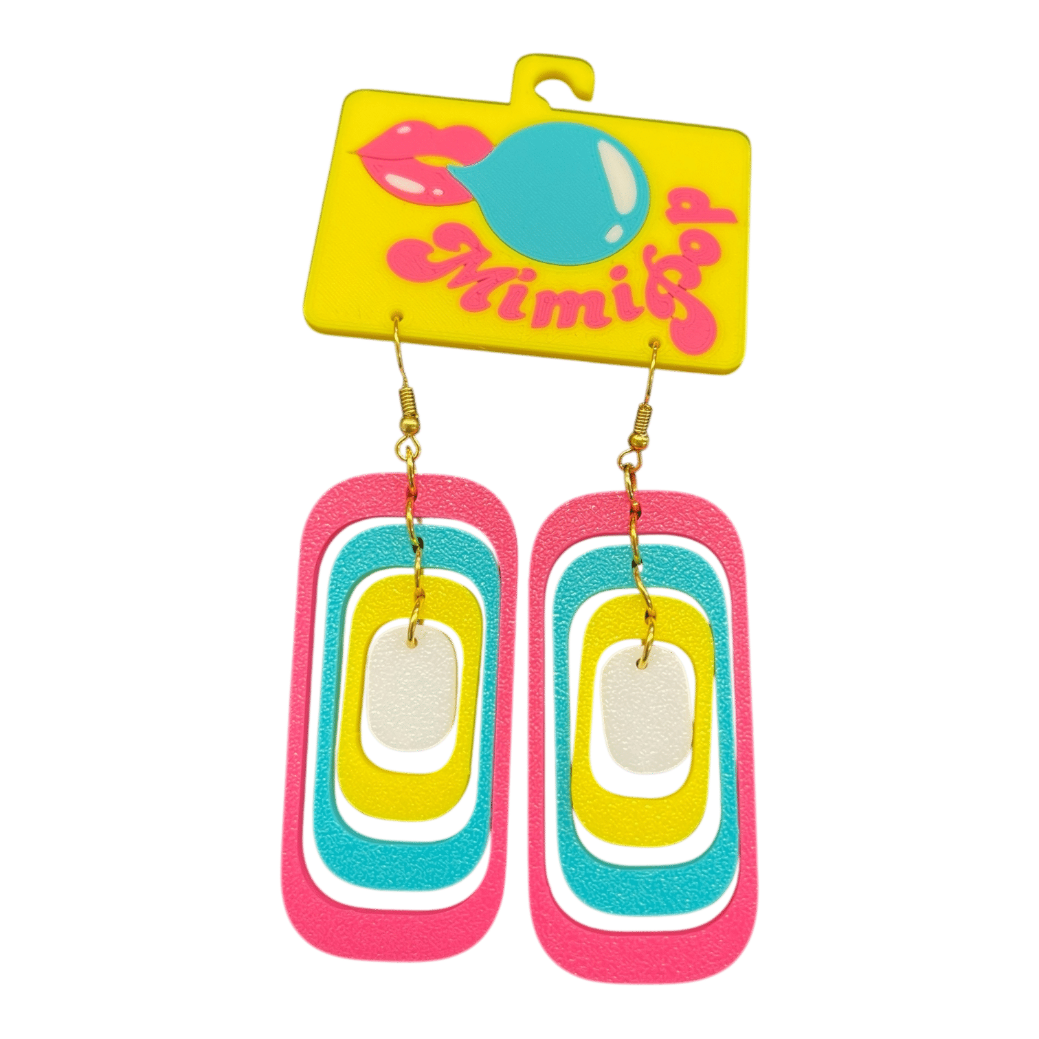 Turn up the fun with Mimipop’s 3D printed earring collection! Bright, bold, and lightweight statement pieces that bring colour and joy to every outfit.