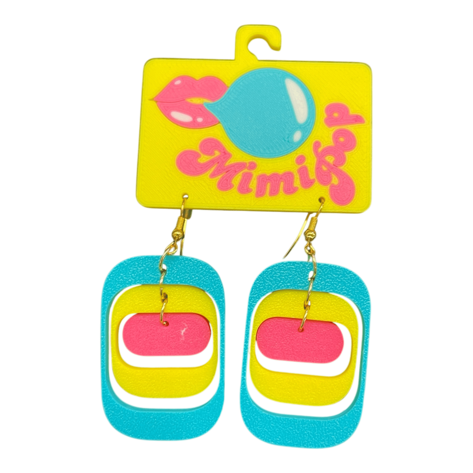 Turn up the fun with Mimipop’s 3D printed earring collection! Bright, bold, and lightweight statement pieces that bring colour and joy to every outfit.