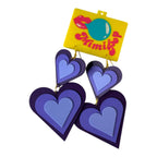 MimiPop 3D Heart Drop Earrings