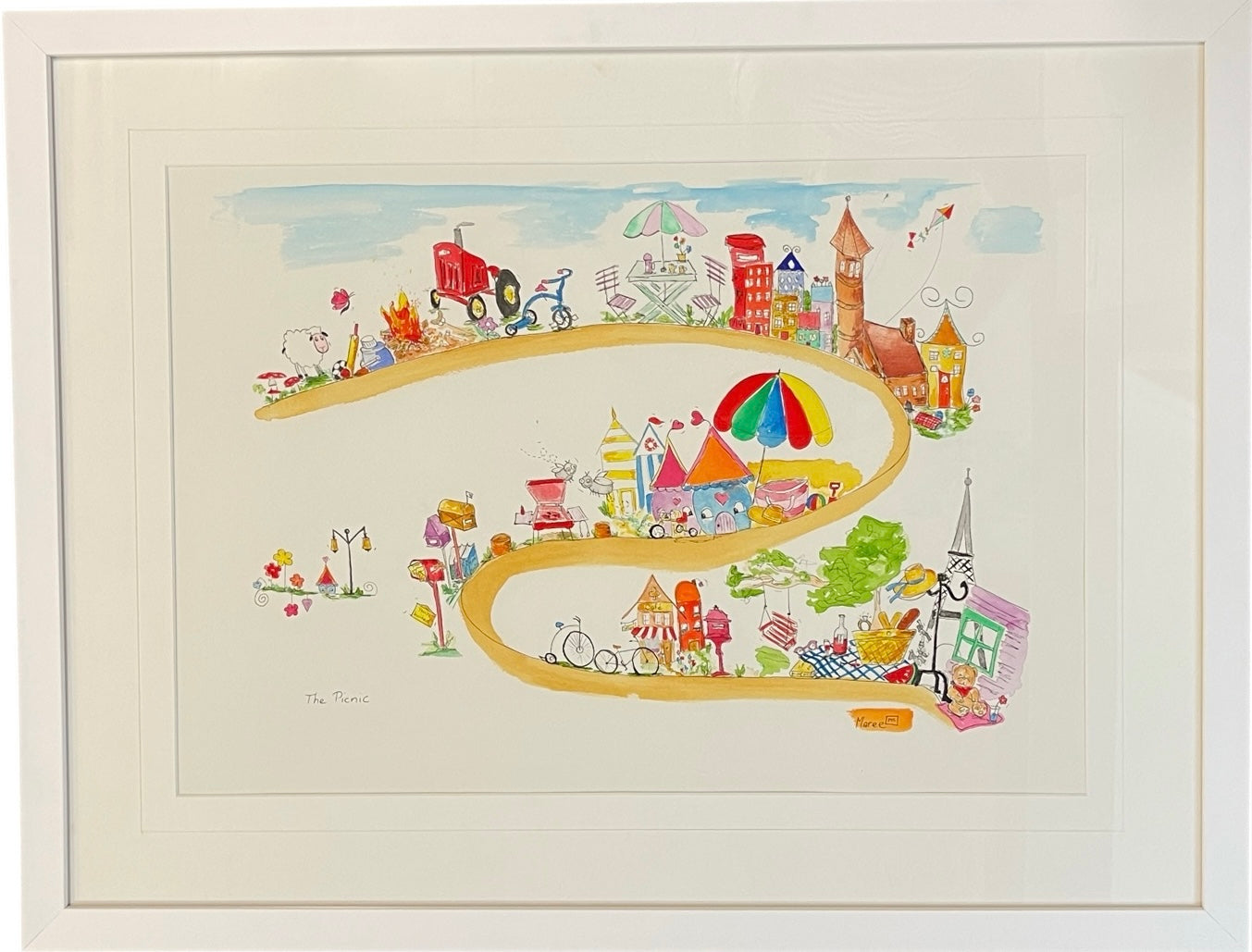 The Picnic - Original Framed Artwork by Maree McCrum