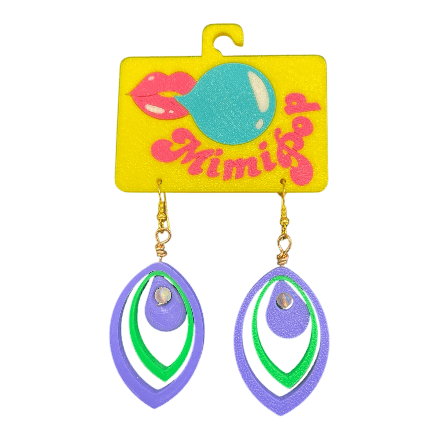 Turn up the fun with Mimipop’s 3D printed earring collection! Bright, bold, and lightweight statement pieces that bring colour and joy to every outfit.