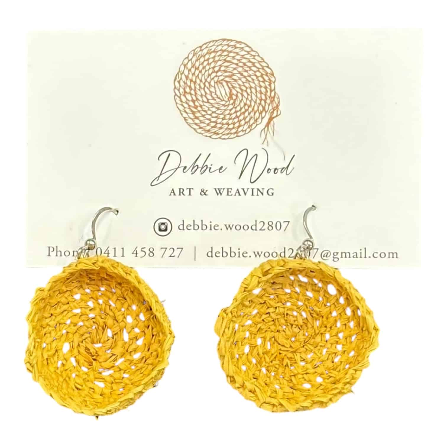 Bright Blossom Handwoven Earrings