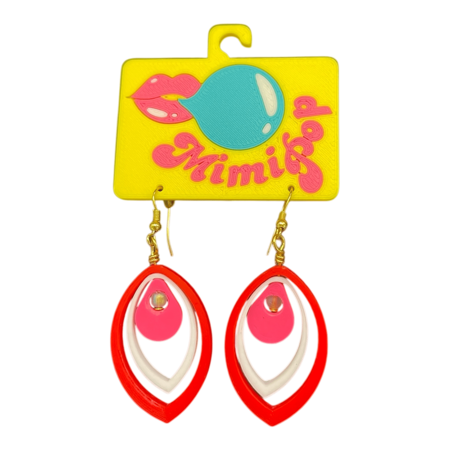 Turn up the fun with Mimipop’s 3D printed earring collection! Bright, bold, and lightweight statement pieces that bring colour and joy to every outfit.