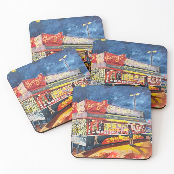 One with Potato and Gravy - Coaster Set by Maggie Deall