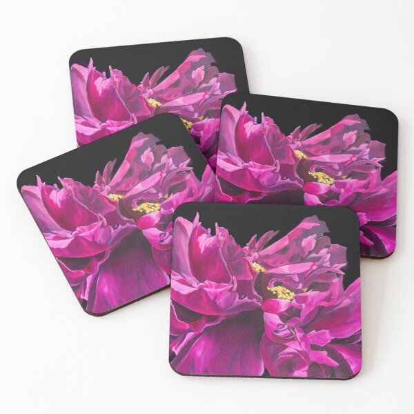Magenta Peony - Coaster Set