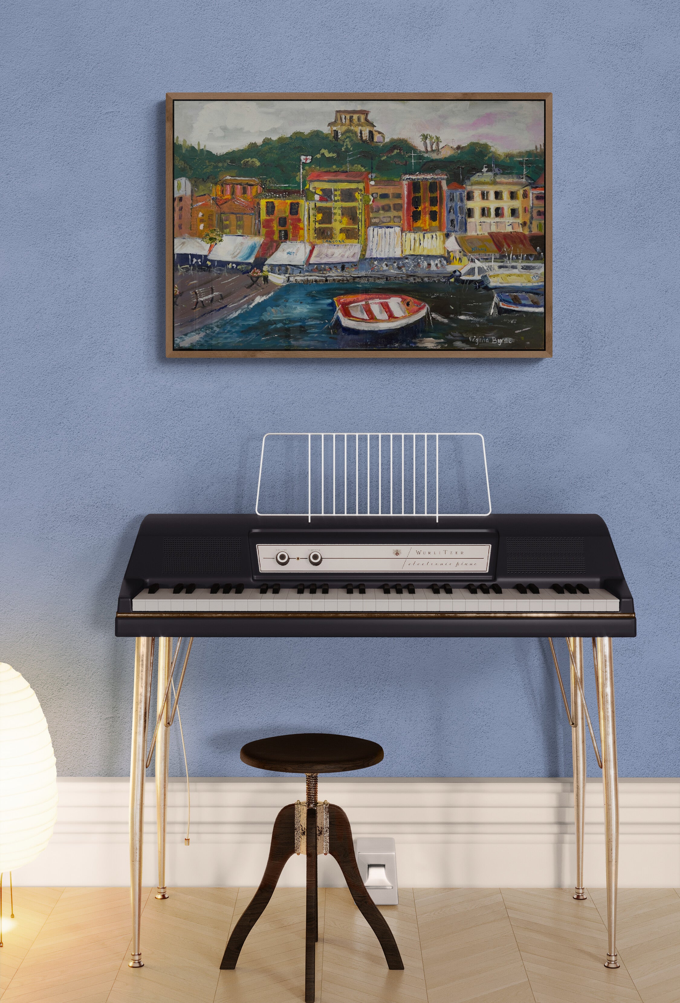Marina di Portofino — Original Oil Painting by Virginia Byrne