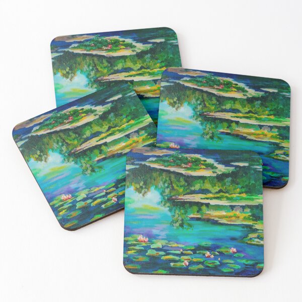 Inspired by Monet - Coaster Set by Maggie Deall