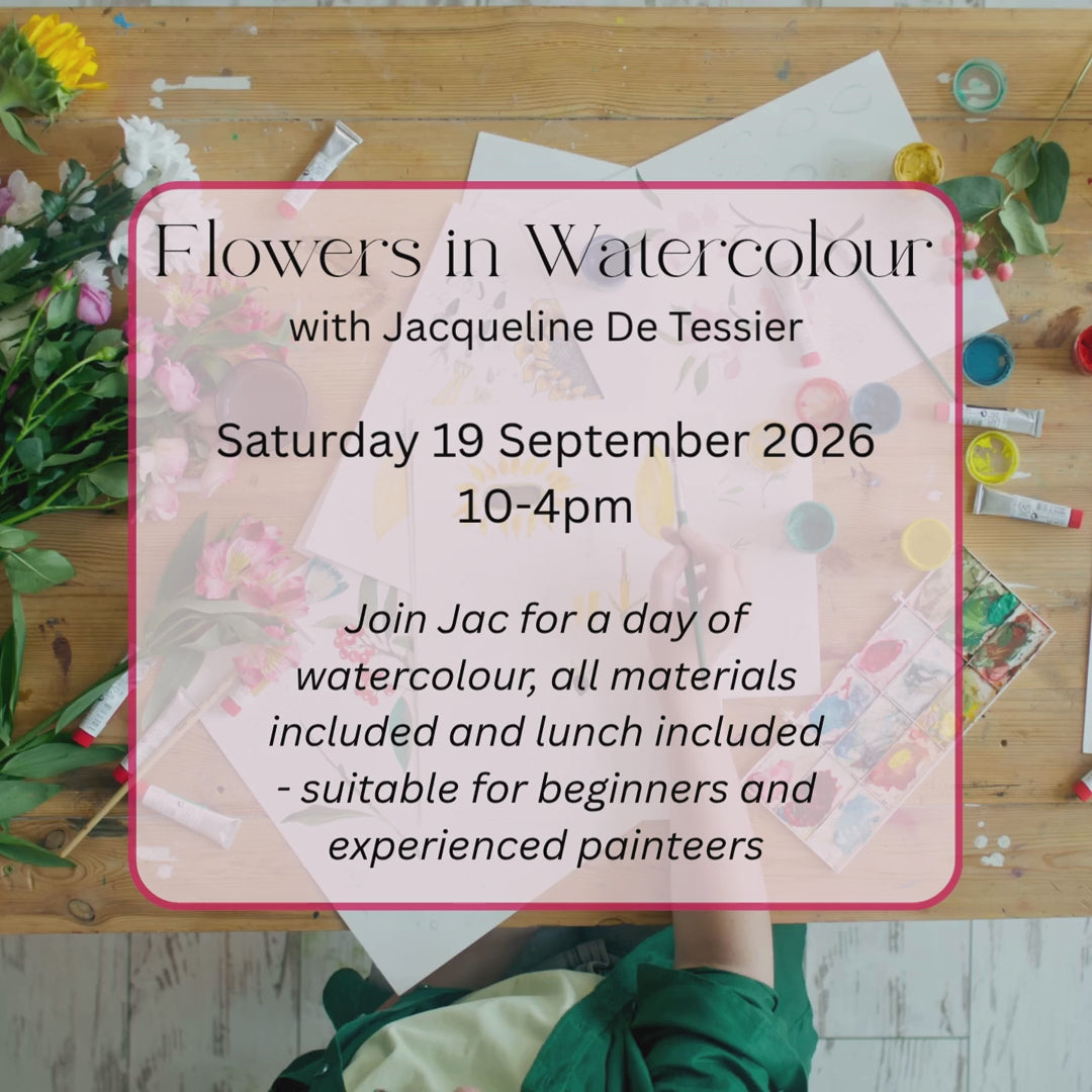 Flowers in Watercolour with Jacqueline De Tessier | Art Workshop Wagga Wagga