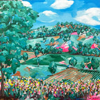 Rebecca Gornall’s vibrant new Riverina landscapes debut at the Sydney Affordable Art Fair—bold, colourful works that celebrate country life with warmth and joy.